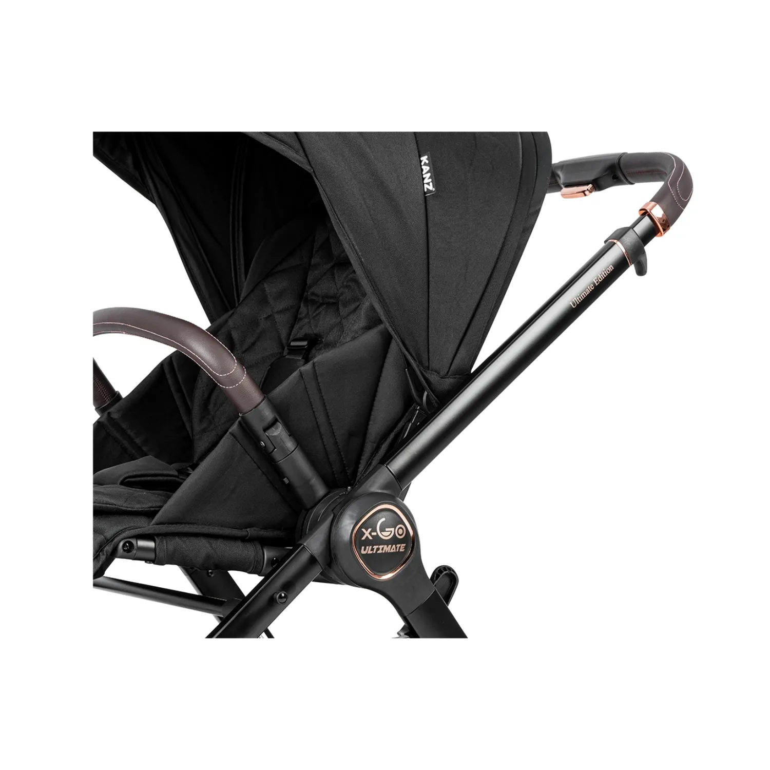 Kanz X-Go Ultimate Travel Sistem Bebek Arabası Rose Gold Siyah