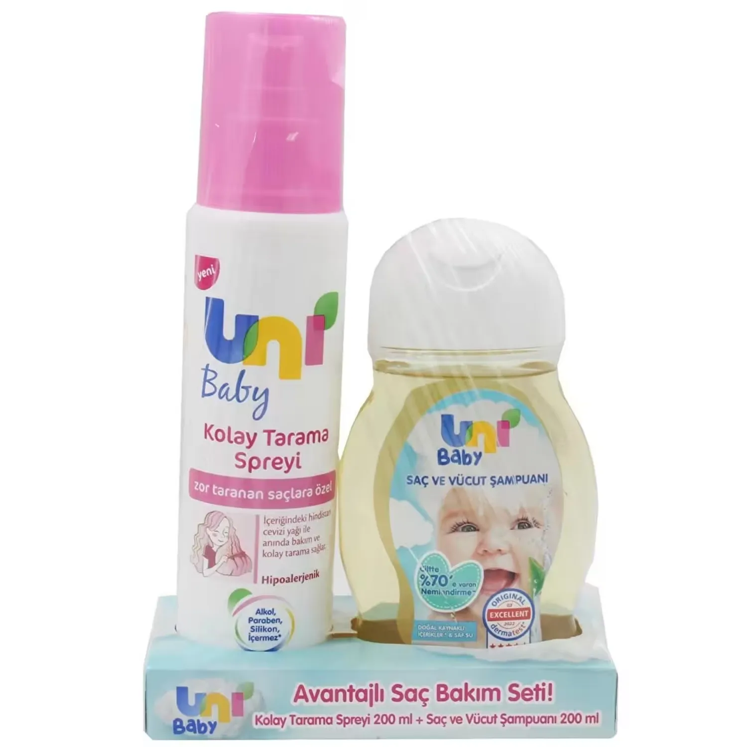 Uni Baby Bebek Şampuan 200 ml + Kolay Tarama Spreyi 200 ml