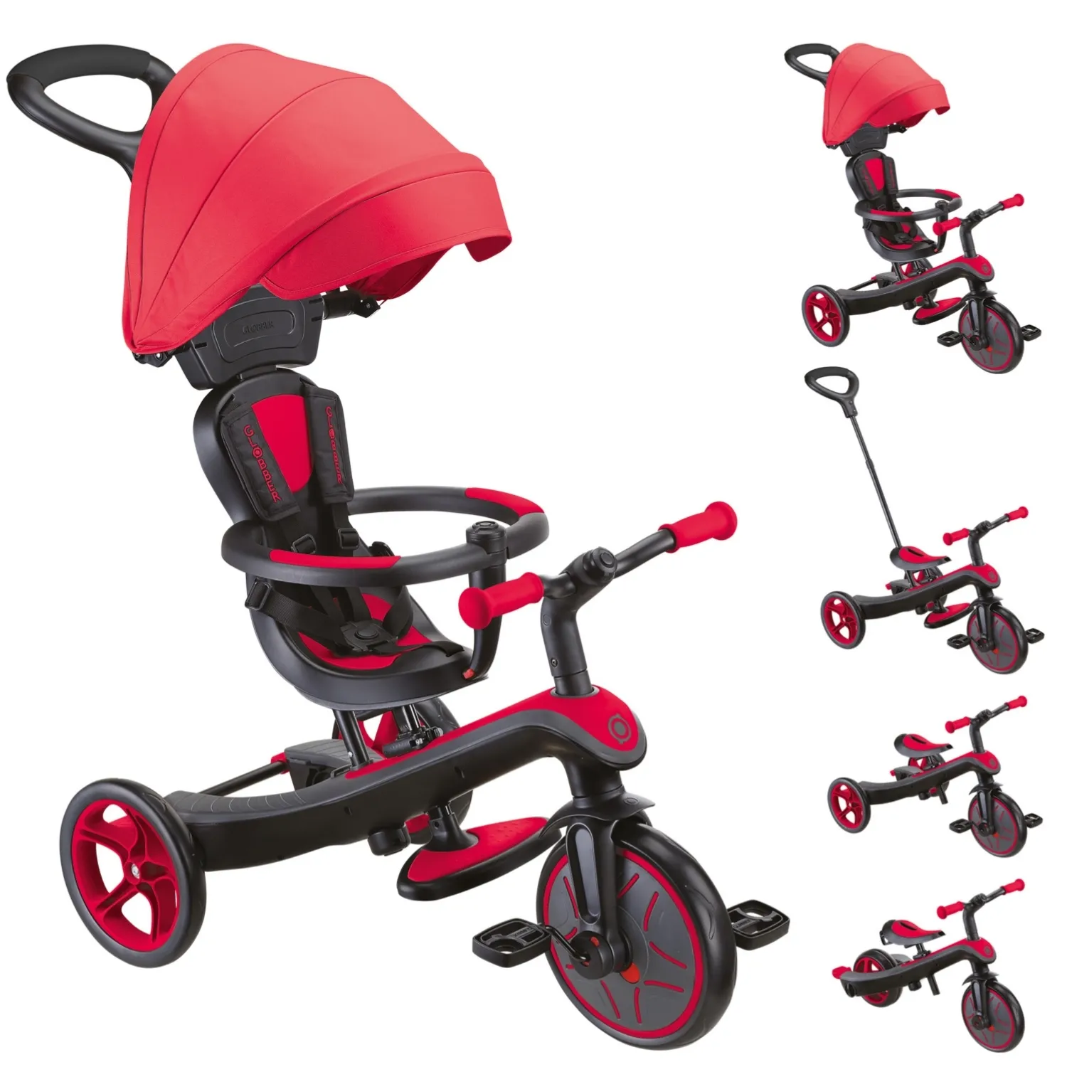 Globber Explorer 4in1 Bisiklet - Kırmızı