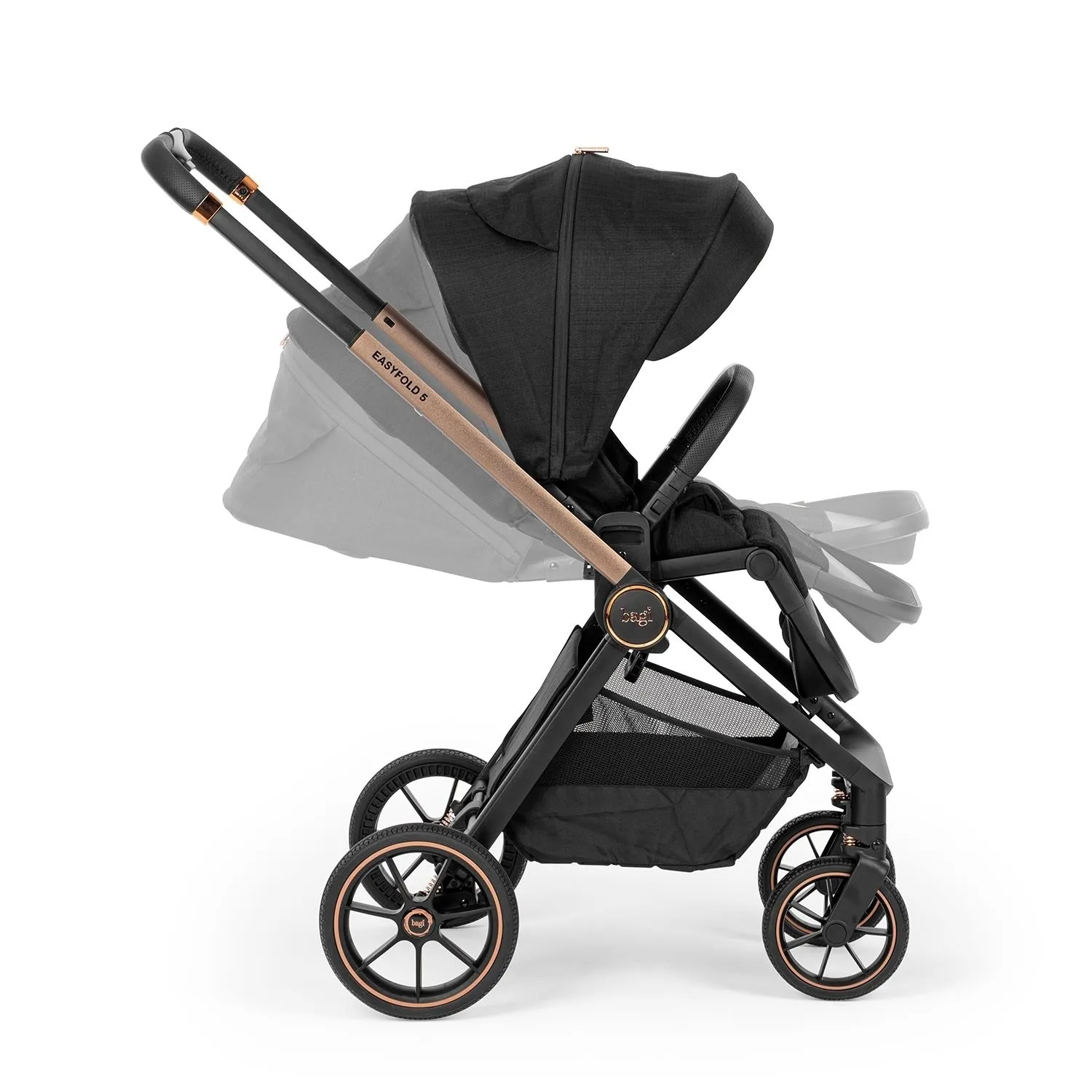 Bagi Easyfold 5 Cosmo Travel Sistem Bebek Arabası Black Gold