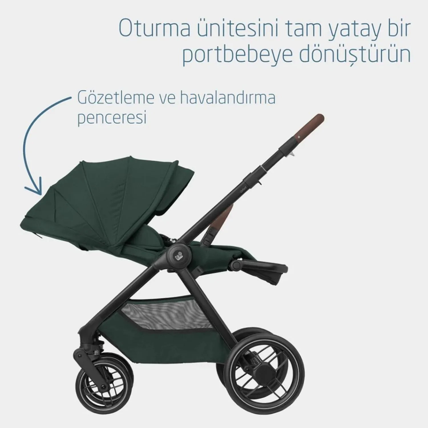 Maxi Cosi Oxford Çift Yönlü Bebek Arabası Twillic Green