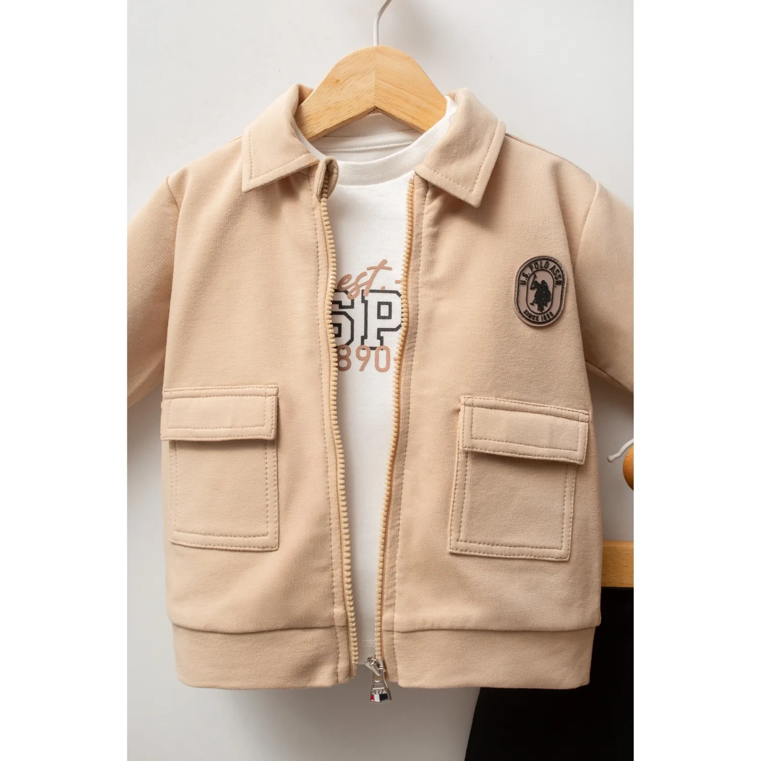 U.S. Polo 3lü Takım Bej