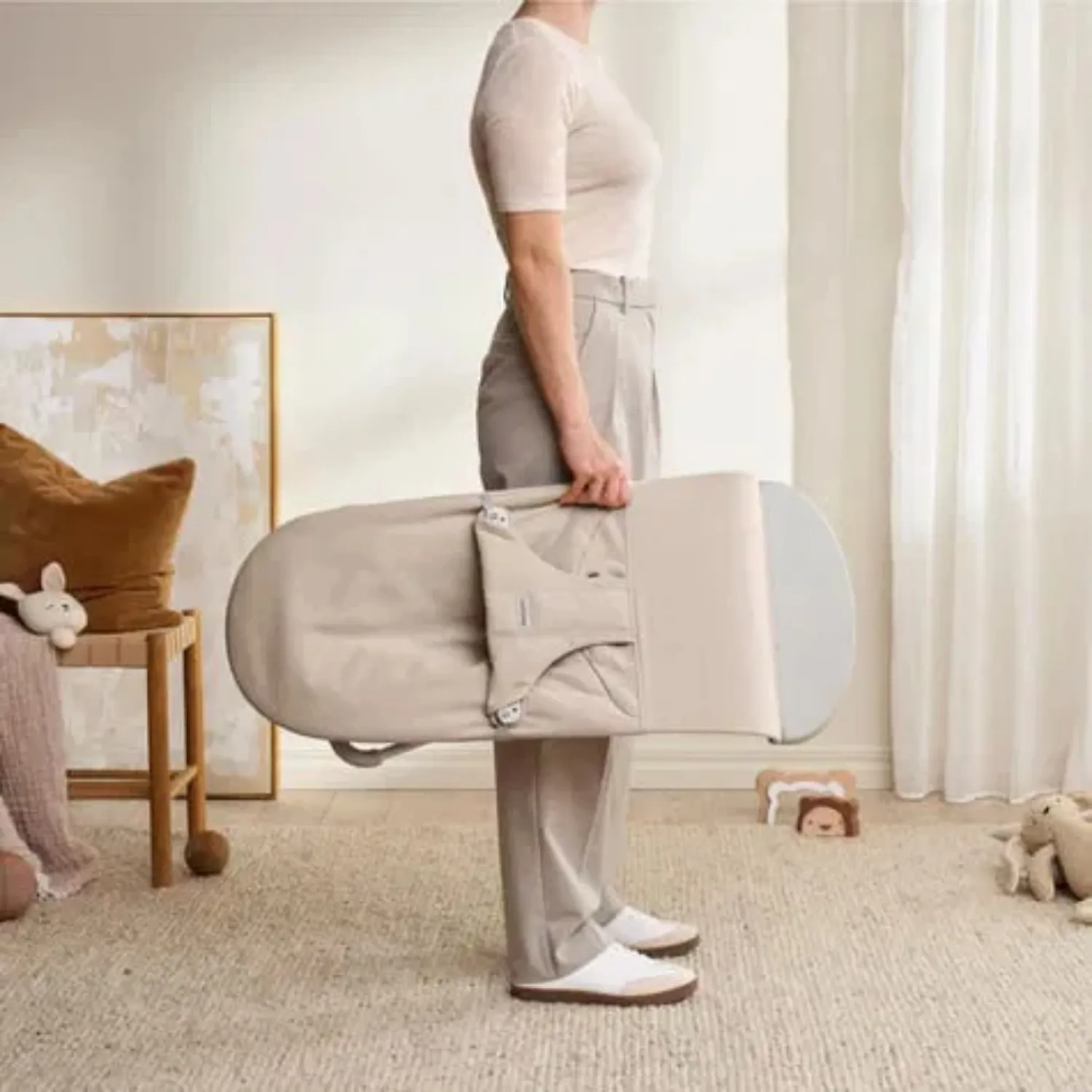 Babybjörn Balance Bliss Ana Kucağı Woven Melange Light Beige