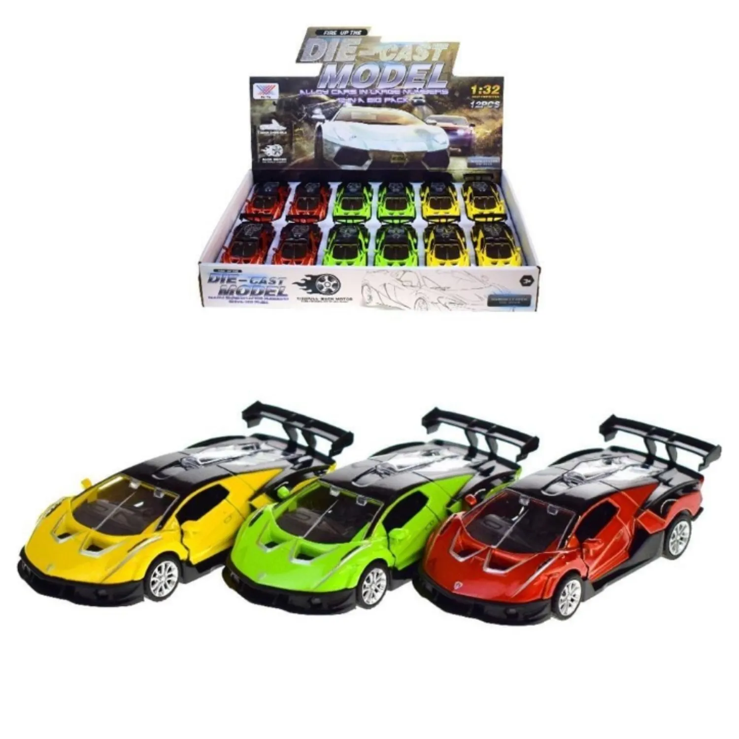 Çek Bırak Kapıları Açılır Ferrari Araba 1:32