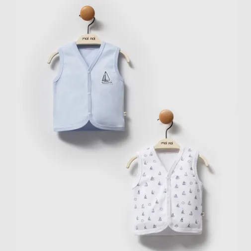 Moi Noi Yelek 2Li Captain Mavi