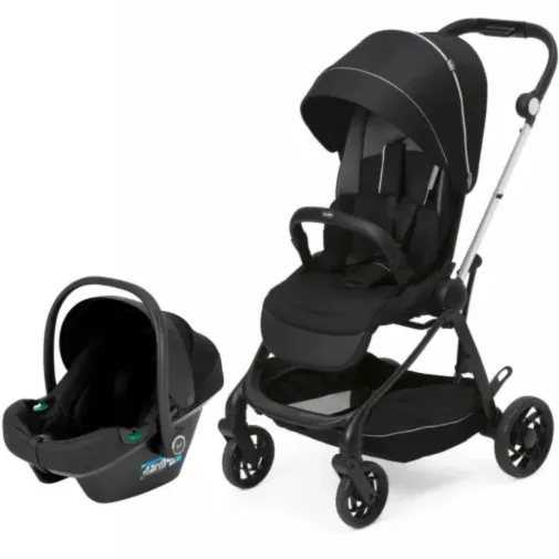 Chicco One4Ever Lounge Çift Yönlü Kolay Katlanabilen Travel Sistem-Seyahat Sistem Bebek Arabası Black Beauty