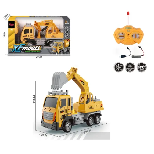 Vardem Kutulu Uzaktan Kumandalı Full Fonksiyon Şarjlı 1:16 Xf Model İş Kamyonu