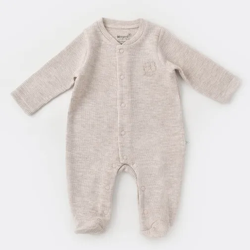 Bibaby Unisex Organik Tulum Nature In Waffle Kahve Melanj