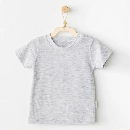 Andy Wawa Bebek T-Shirt Casual Gri Melanj Unisex Gri Melanj