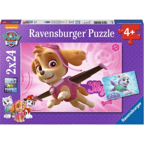 Ravensburger 2X24 Parçalı Puzzle Paw Patrol-091522 4+Yaş