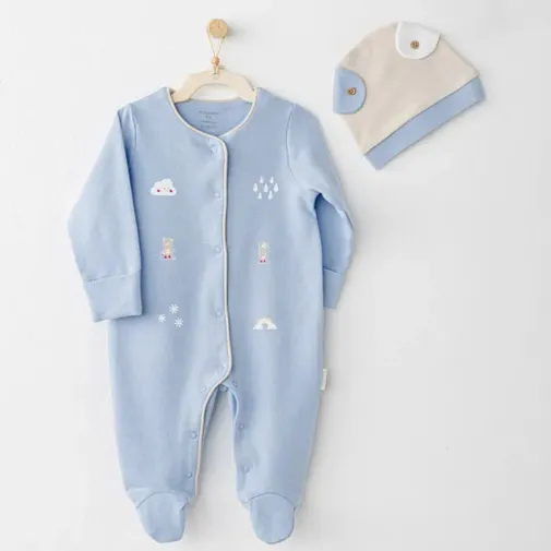 Andy Wawa Tulum Şapka Takım Rainbow Mavi