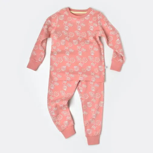 Bibaby Kız Pijama Takımı Winter Is Good Shell Pink