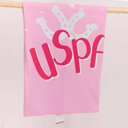 U.s. Polo Kız Battaniye Toz Pembe
