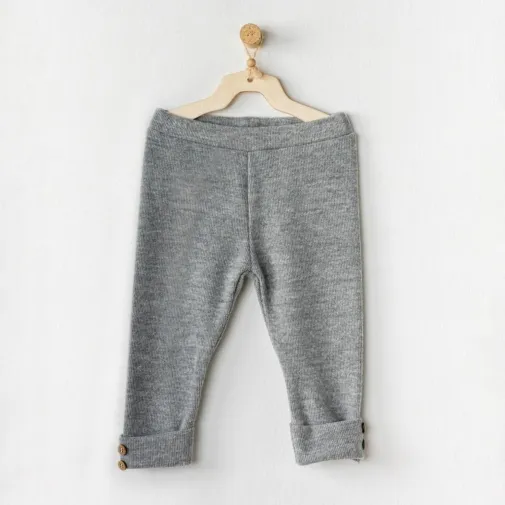 Andy Wawa Unisex Pantolon Basic Gri Melanj