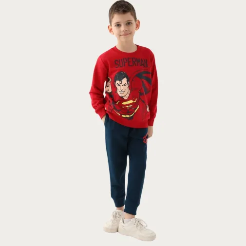 Superman Erkek Eşofman Takımı Kırmızı