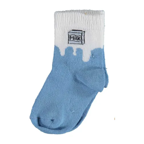 Bibaby Unisex Organik Çorap Soket Breakfast Saks