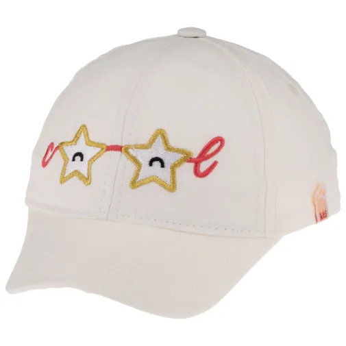 Kitti Unisex Bebek Şapka 1-3 Yaş Krem