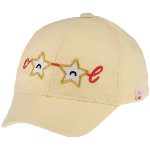 Kitti Unisex Bebek Şapka 1-3 Yaş Sarı