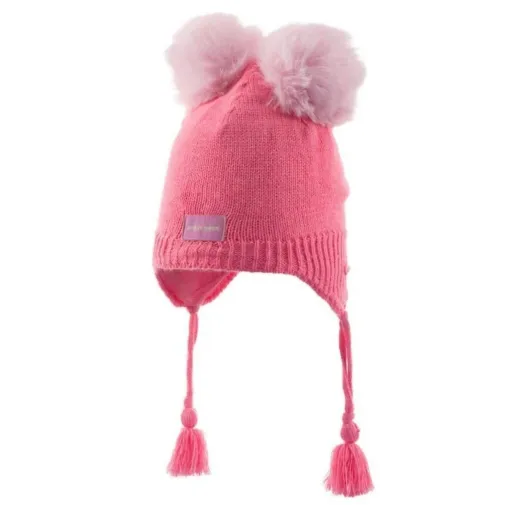 Kitti Kız Bebek Kulaklı Bere Açık Pembe 1-4Yaş Açık Pembe