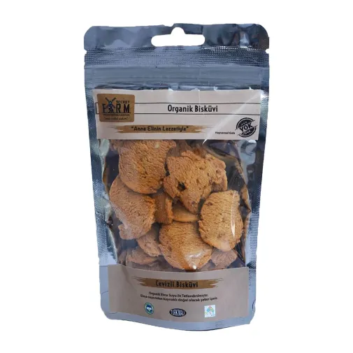 Secret Farm Organik Cevizli Bisküvi 65 Gr