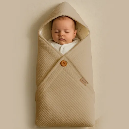 Bistyle Unisex Battaniye Triko Warm Nest Bej