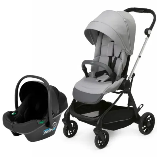 Chicco One4Ever Lounge Çift Yönlü Kolay Katlanabilen Travel Sistem-Seyahat Sistem Bebek Arabası Sparkle Grey