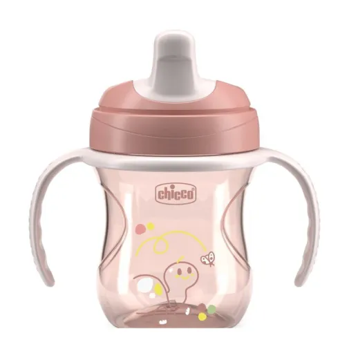Chicco Yarı Yumuşak Uçlu Alıştırma Bardağı 6+ Ay Kız Yeni