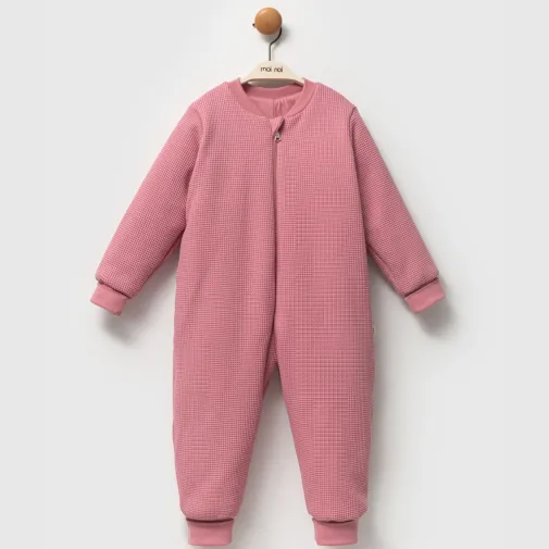 Moi Noi Uyku Tulumu Çoraplı 2,5 Tog Waffle Gül Kurusu