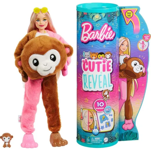 Barbie Cutie Reveal Bebekler Barbie Tropikal Orman Serisi 2