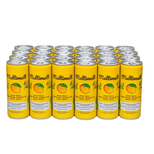 Multimalt Bitki Özlü %100 Elma,Mango Ve Malt Suyu 250 Ml*24