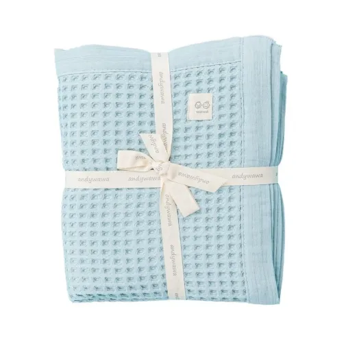 Andy Wawa Unisex Battaniye Pike Baby Home 120X90Cm Mavi Gökyüzü