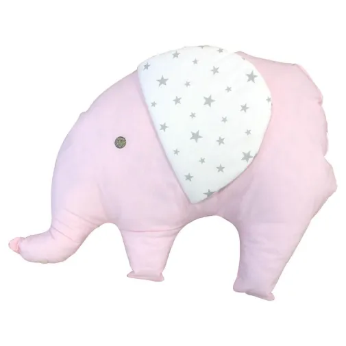 Momishop Bebek Dekoratif Yastık Fil Pembe