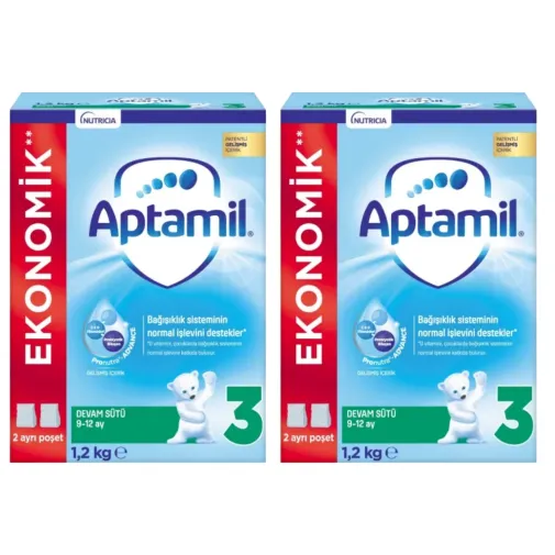 Aptamil 3 Devam Sütü 1200 Gr X2