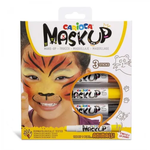 Carioca Maskup Yüz Boyası Animals 3Lü