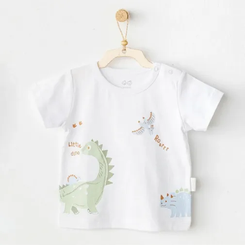 Andy Wawa Erkek Bebek T-Shirt Casual Beyaz