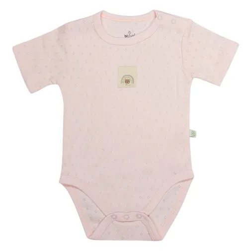 Bistyle Kız Body Kısa Kol Little Star Pembe