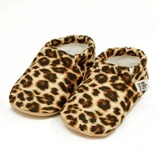 Ella Bonna Unisex Patik Kaydırmaz Taban Leopar