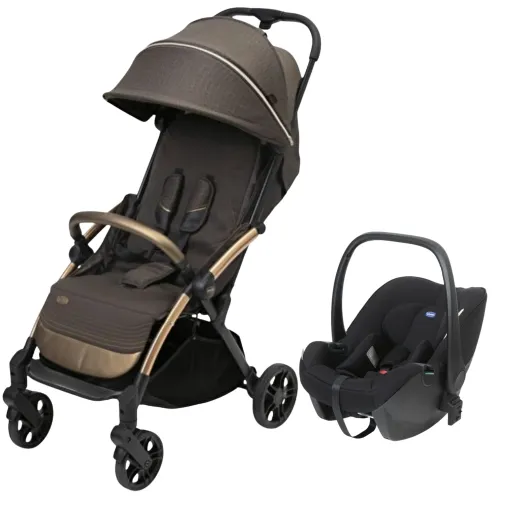 Chicco Goody Xplus Kabin Travel Sistem-Seyahat Sistem Bebek Arabası Bronze Lizard Re_Lux