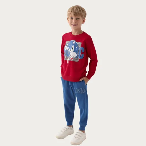 Modern Sonic Erkek Eşofman Takımı Kırmızı
