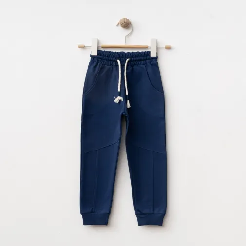 Winimo Unisex Çocuk Eşofman Altı Parçalı Basic Lacivert
