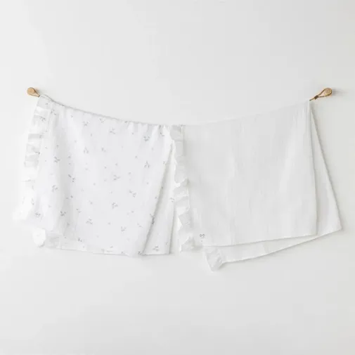 Andy Wawa Müslin Battaniye 2Li Magical Butterfly 85X90Cm Beyaz