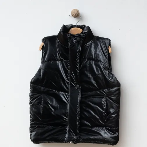 Ella Bonna Şişme Yelek Siyah