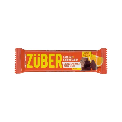 Züber Kakaolu Ve Portakallı Meyve Bar 40Gr