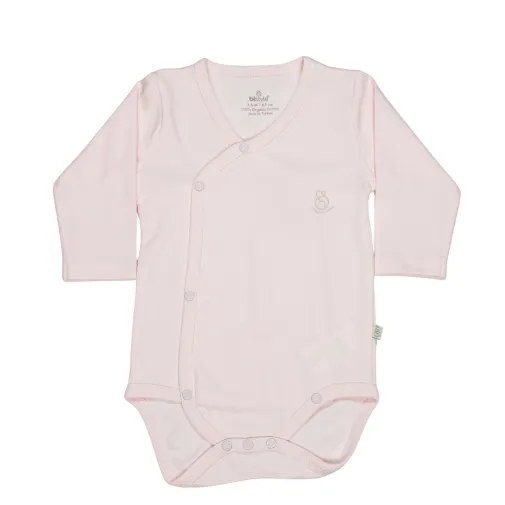 Bistyle Kız Body Uzun Kol Natural Basic Style Pembe
