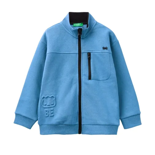 Benetton Sweatshirt Cepli Mavi