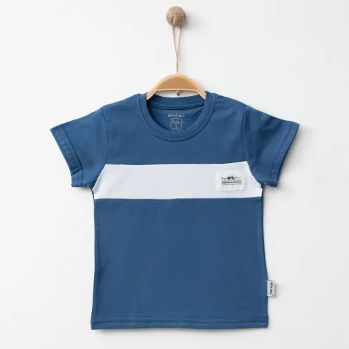 Winimo Erkek T-Shirt Armalı İndigo