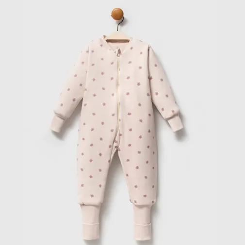 Ella Bonna Uyku Tulumu Çoraplı 2,5 Tog Bej Flowers