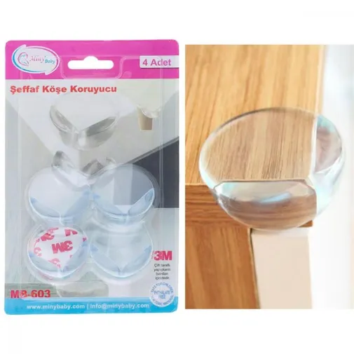 Miny Baby Köşe Koruyucu 4Lü Şeffaf