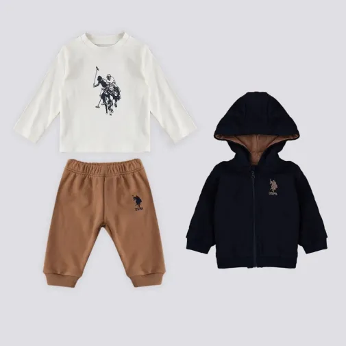 U.s. Polo Erkek 3Lü Takım Lacivert