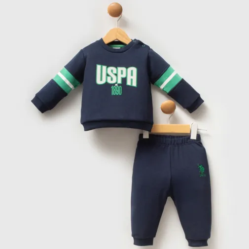 U.s. Polo Erkek Bebek 2Li Takım Lacivert - Yeşil